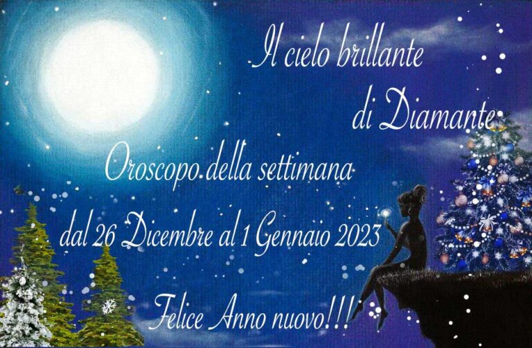 Oroscopo di Diamante dal 26 Dicembre al 1 Gennaio 2023