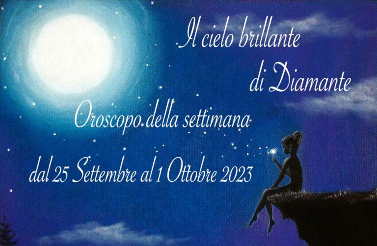Oroscopo di Diamante dal 25 Settembre al 1 ottobre 2023